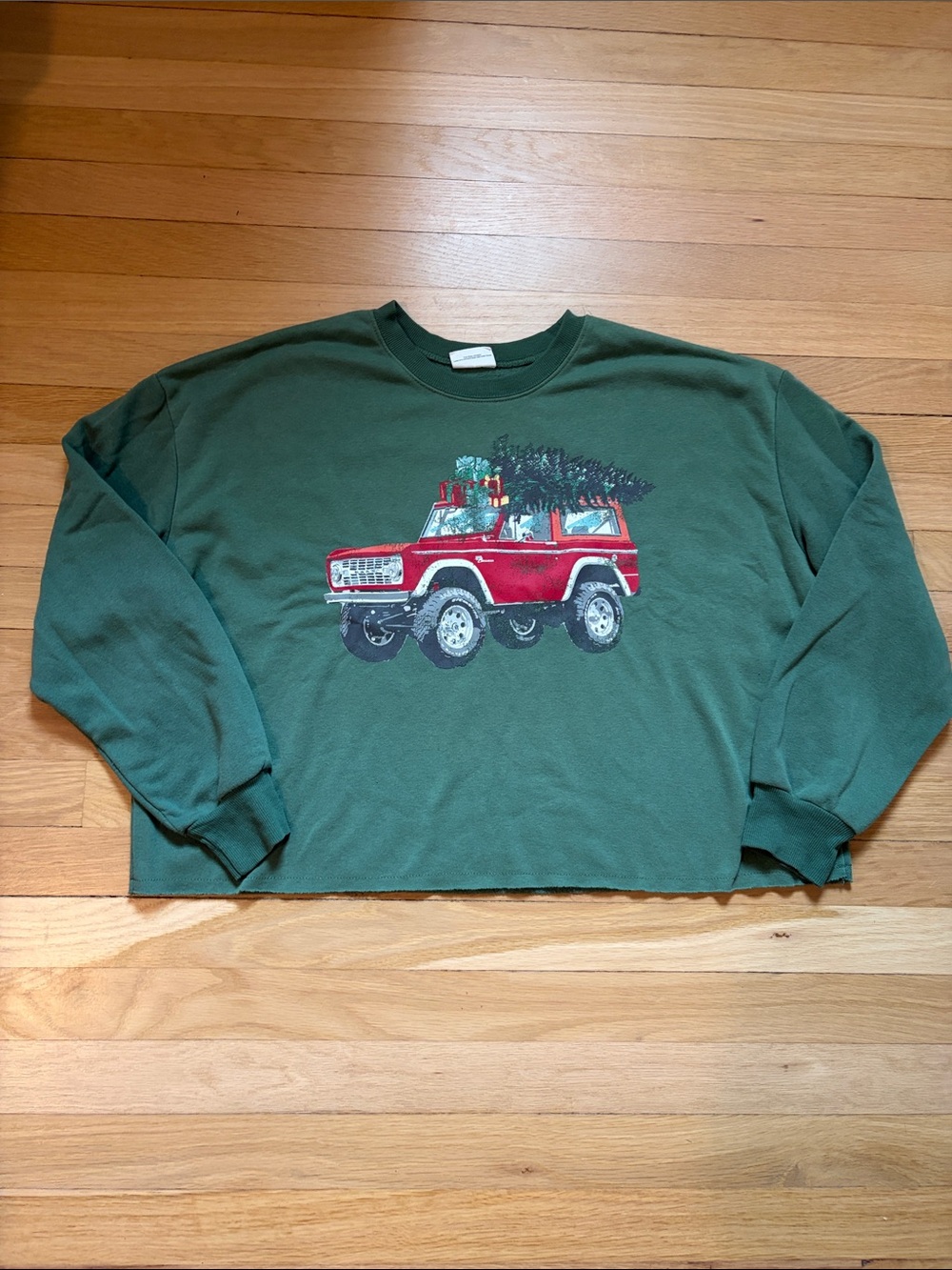 Women’s Ford Bronco Christmas Cropped Sweatshirt